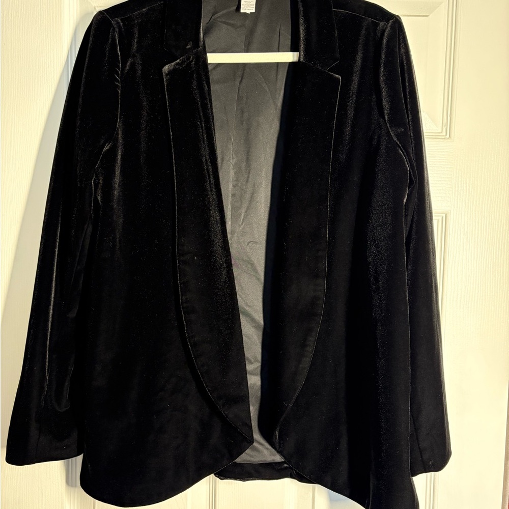 Chico's Black Velvet Jacket